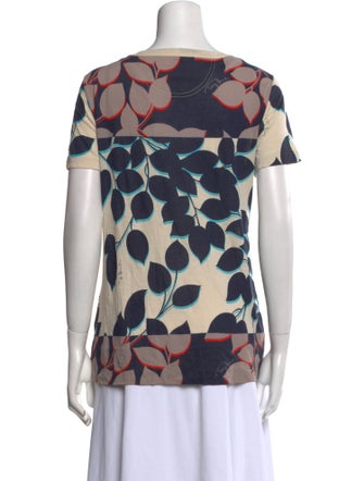 Tory Burch Printed Scoop Neck T-Shirt