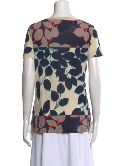Tory Burch Printed Scoop Neck T-Shirt