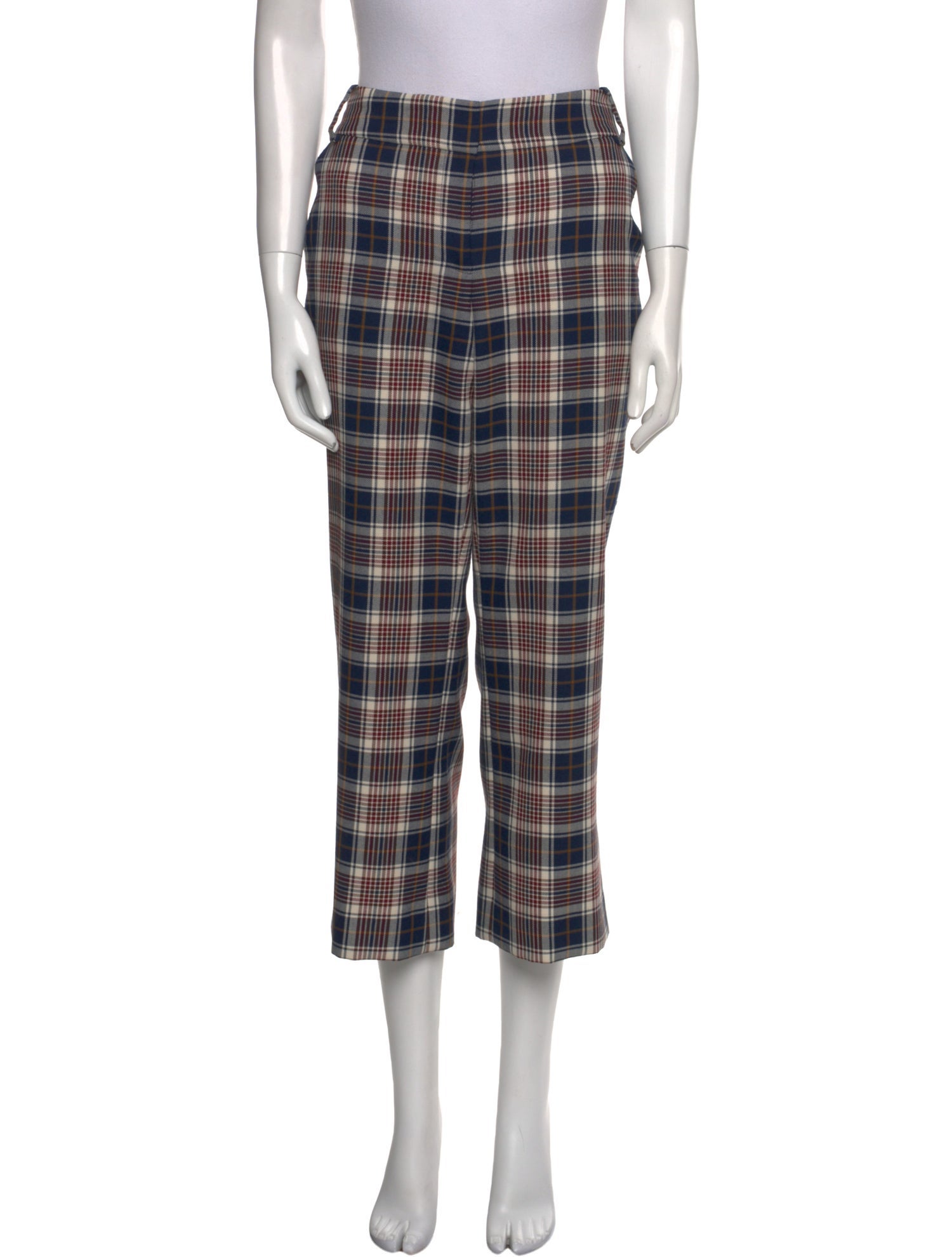 Tory Burch Silk Straight Leg Pants