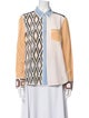 Tory Burch Silk Printed Button-Up Top