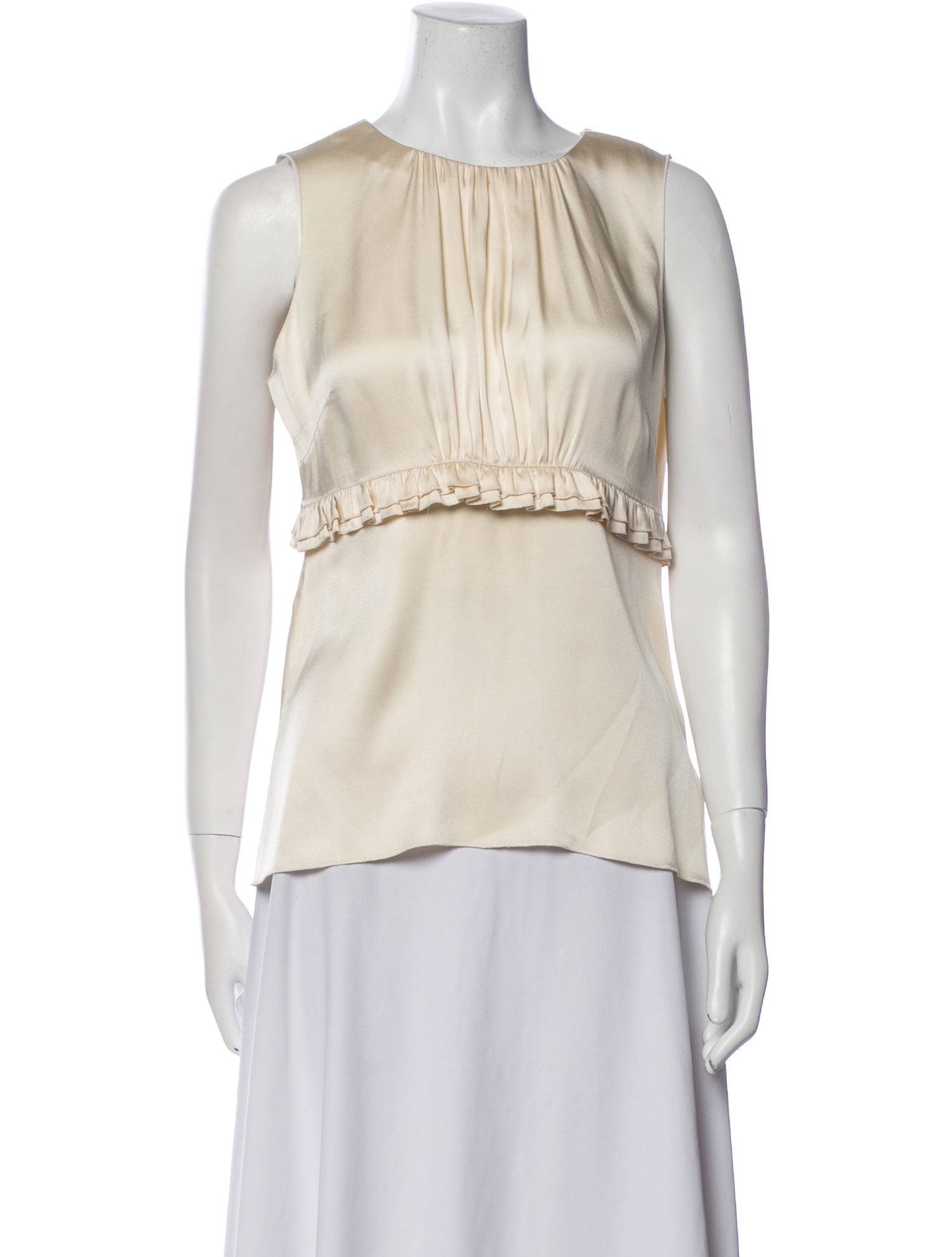 Tory Burch Silk Crew Neck Blouse