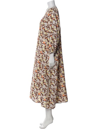 Tory Burch Floral Print Long Dress