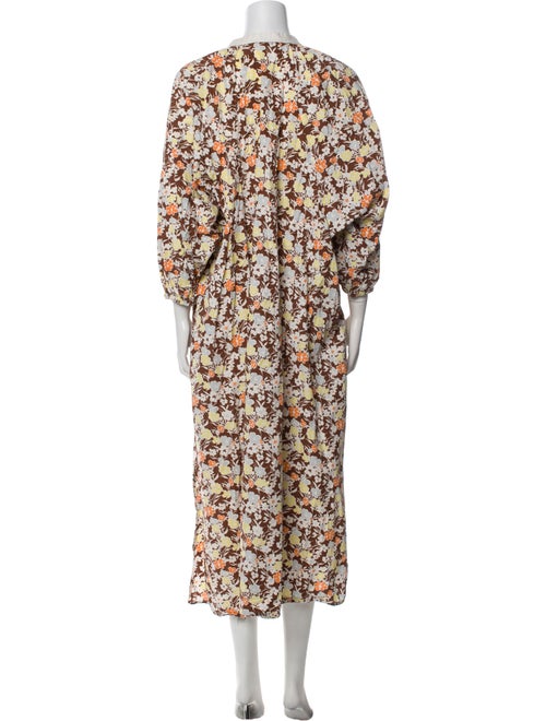Tory Burch Floral Print Long Dress