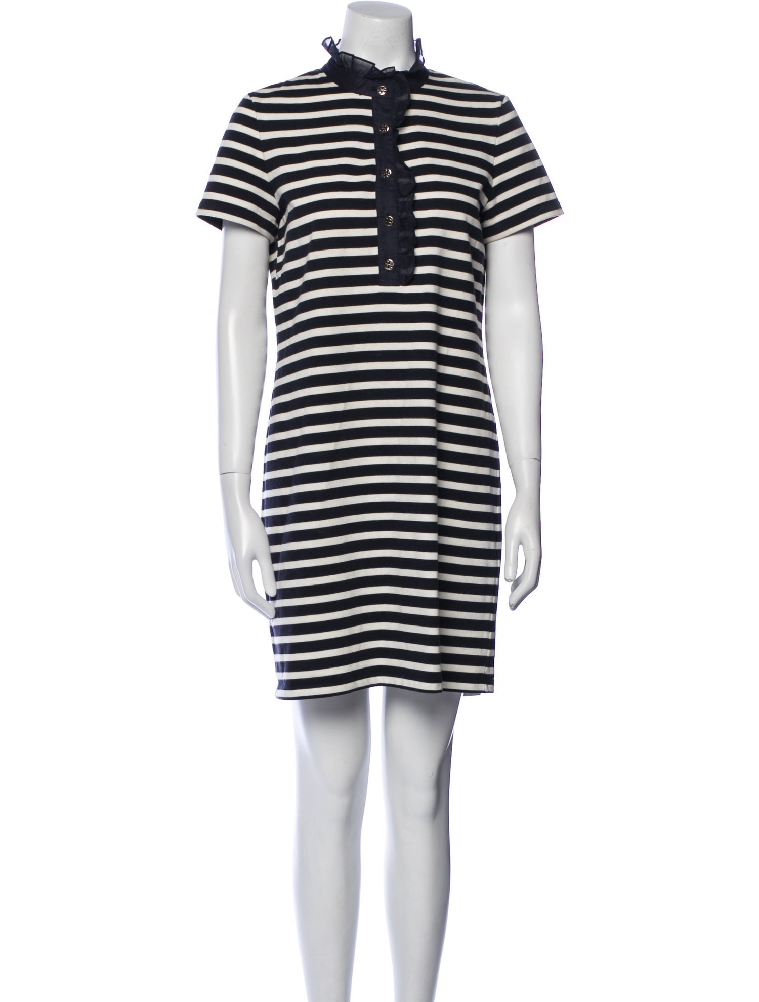 Tory Burch Striped Midi Length Dress