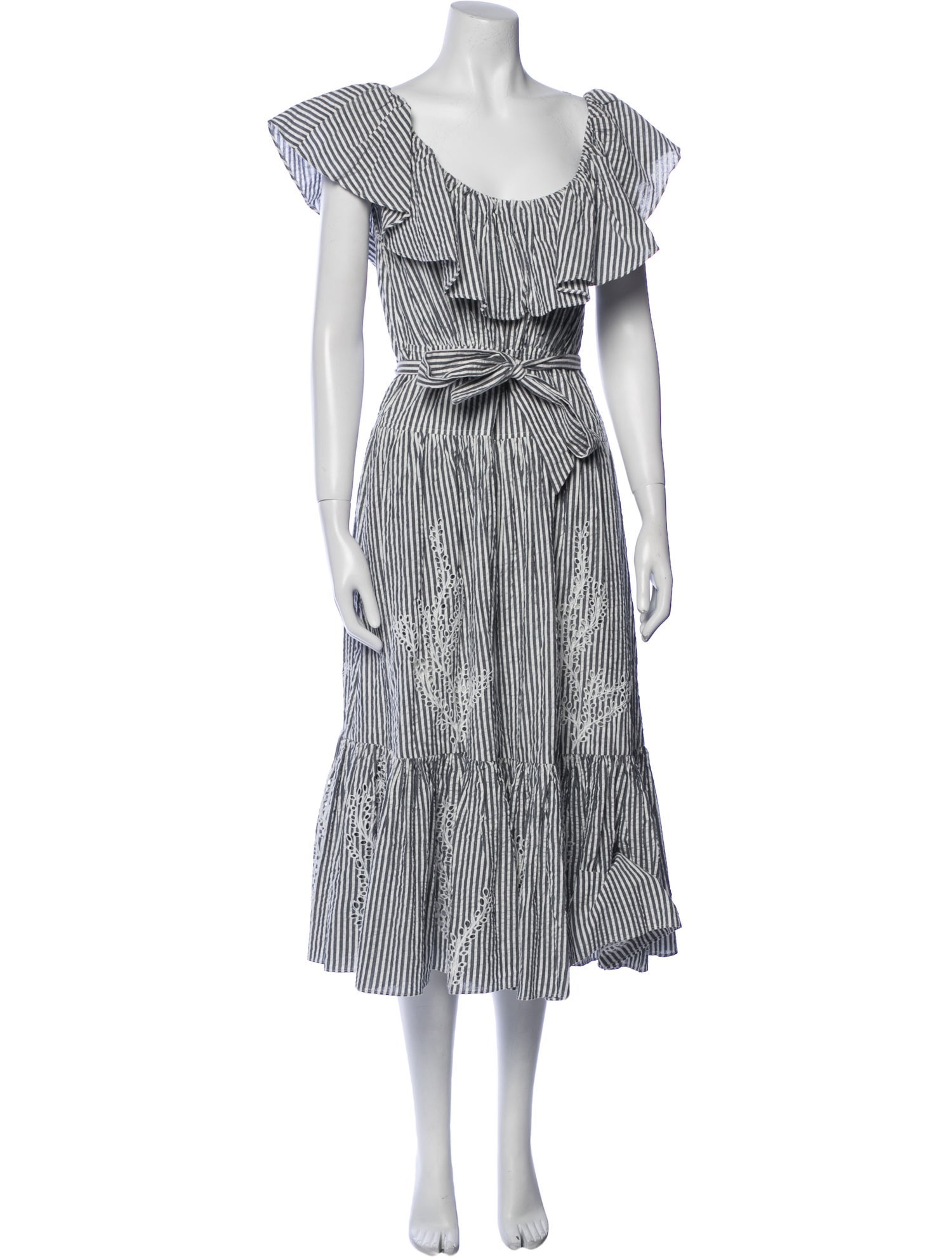 Tory Burch Striped Long Dress