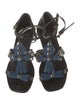 Tory Burch Leather Studded Accents T-Strap Sandals