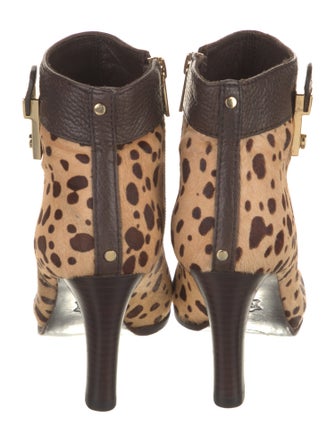 Tory Burch Ponyhair Animal Print Boots