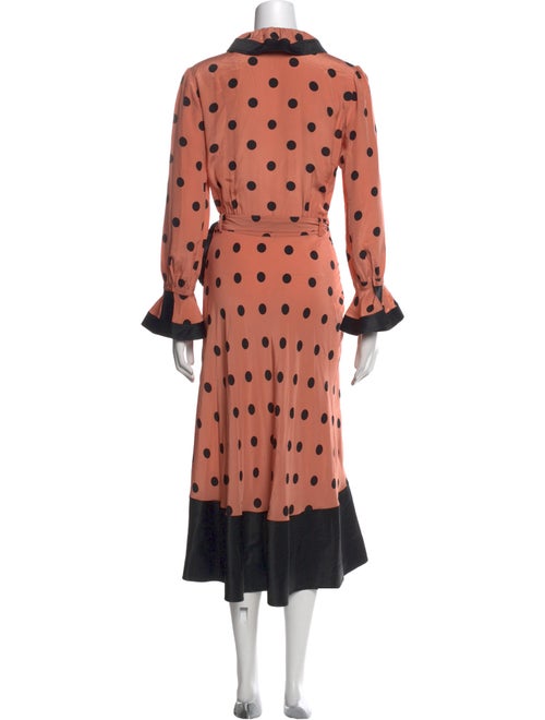 Tory Burch Polka Dot Print Long Dress