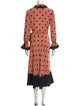 Tory Burch Polka Dot Print Long Dress