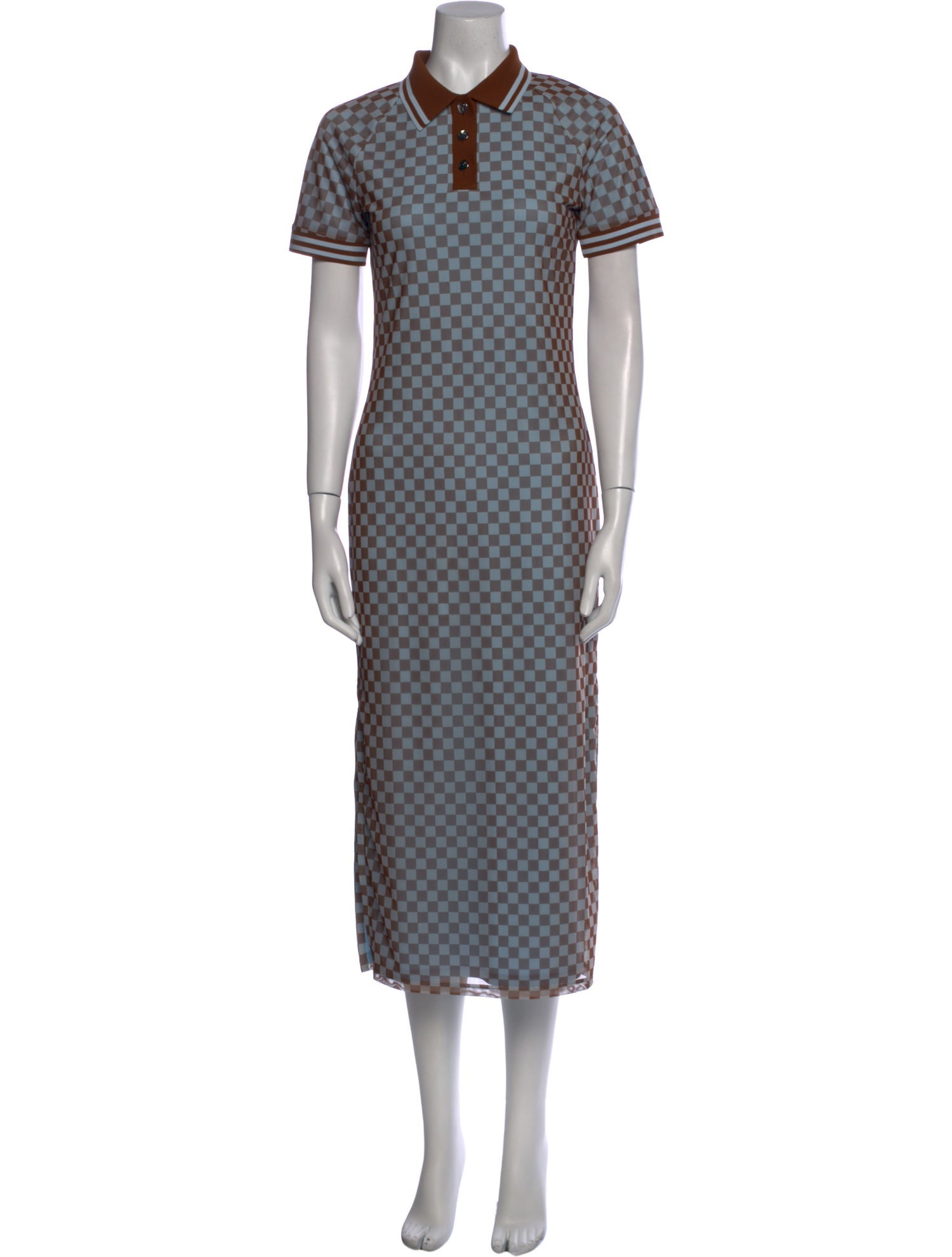 Tory Burch Plaid Print Long Dress w/ Tags