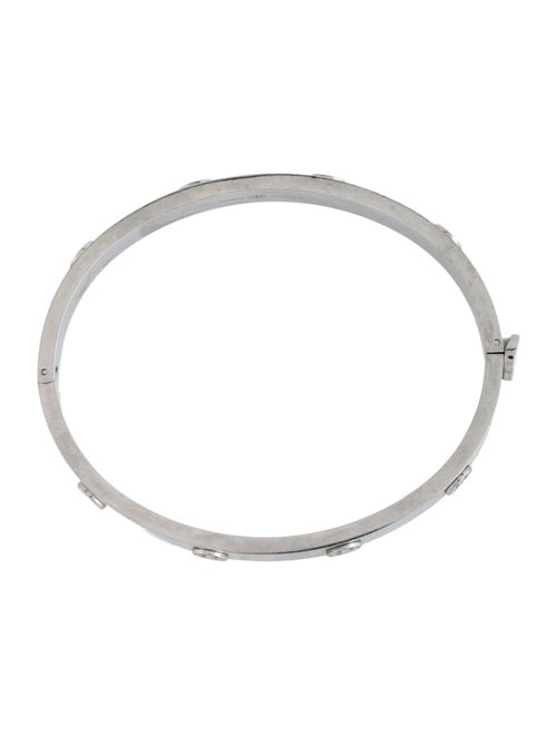 Tory Burch Logo Studded Hinged Bracelet