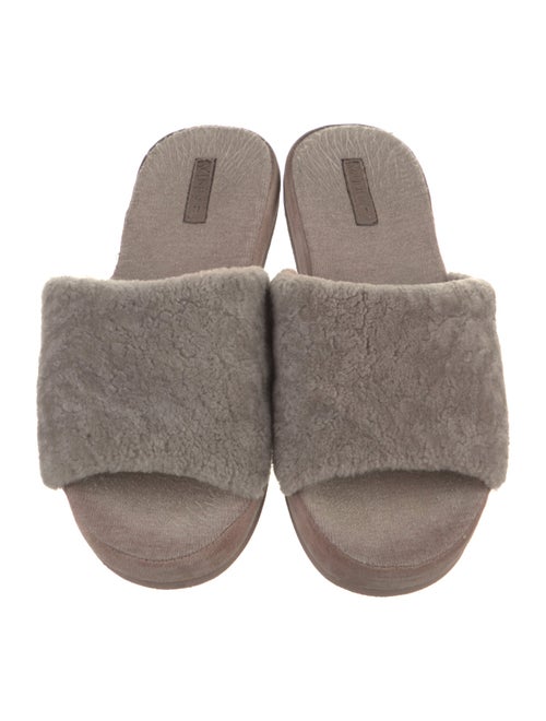 Vince Faux Fur Slides