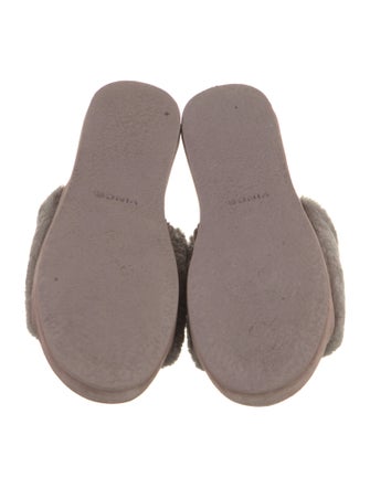 Vince Faux Fur Slides