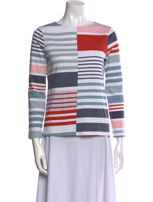 Tory Burch Striped Bateau Neckline Tunic