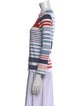 Tory Burch Striped Bateau Neckline Tunic