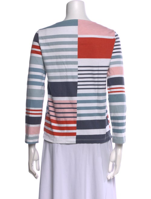 Tory Burch Striped Bateau Neckline Tunic