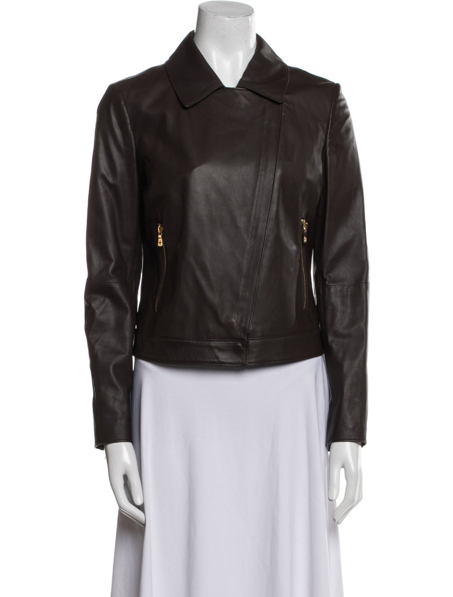 Tory Burch Leather Biker Jacket