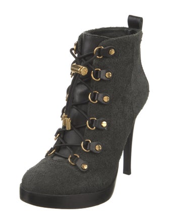 Tory Burch Suede Lace-Up Boots
