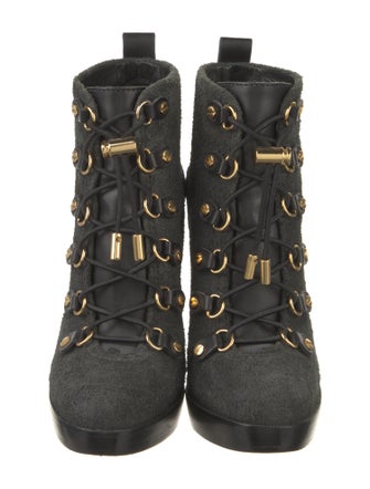 Tory Burch Suede Lace-Up Boots