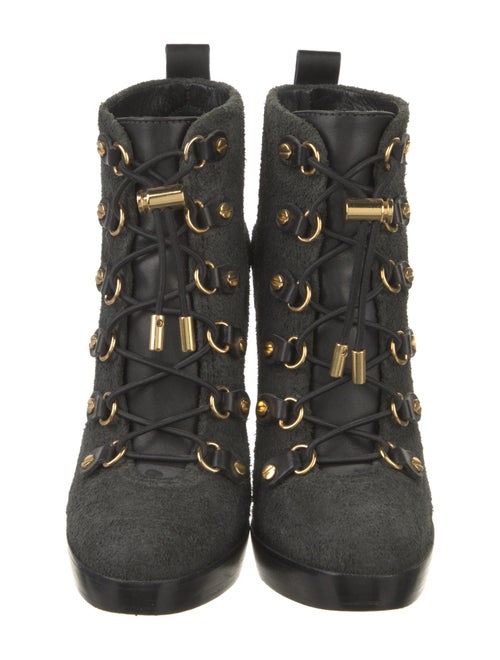 Tory Burch Suede Lace-Up Boots