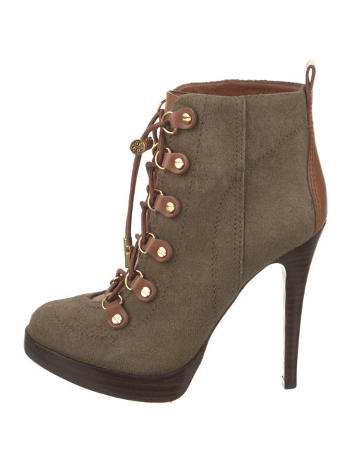 Tory Burch Suede Lace-Up Boots