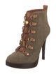 Tory Burch Suede Lace-Up Boots