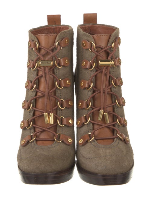 Tory Burch Suede Lace-Up Boots