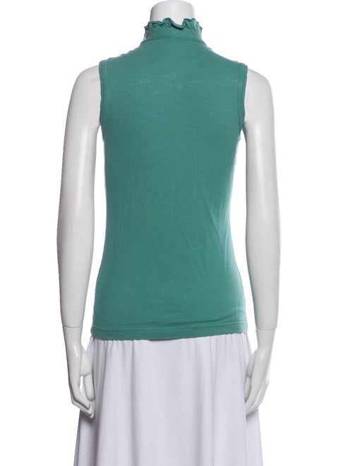Tory Burch Mock Neck Sleeveless Top