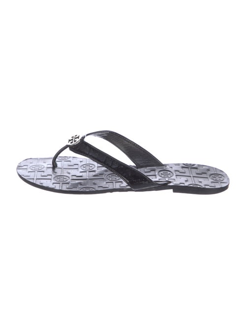 Tory Burch Patent Leather Flip Flops