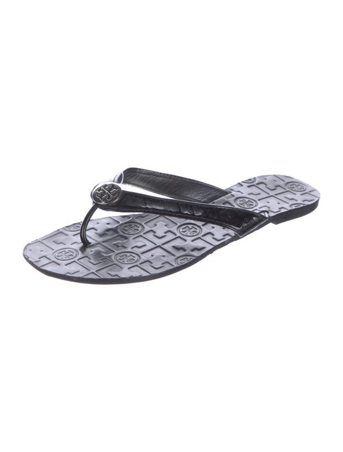 Tory Burch Patent Leather Flip Flops