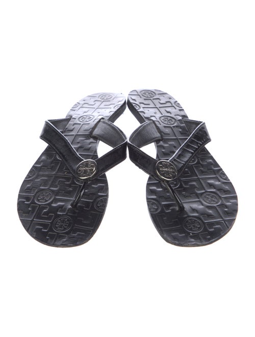 Tory Burch Patent Leather Flip Flops
