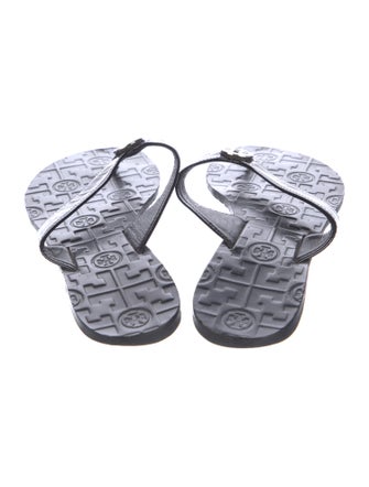 Tory Burch Patent Leather Flip Flops