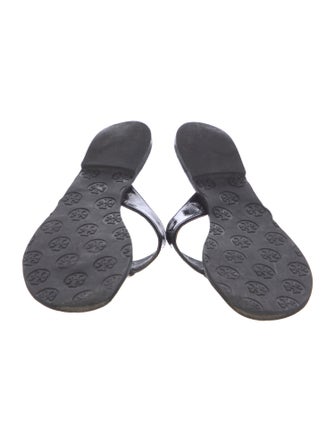 Tory Burch Patent Leather Flip Flops