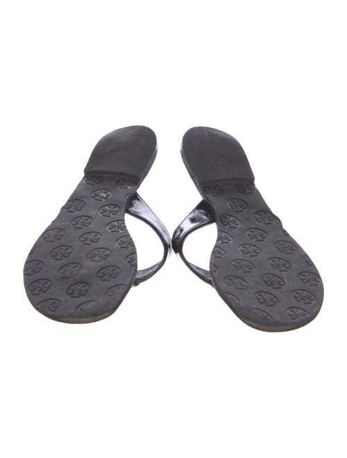 Tory Burch Patent Leather Flip Flops