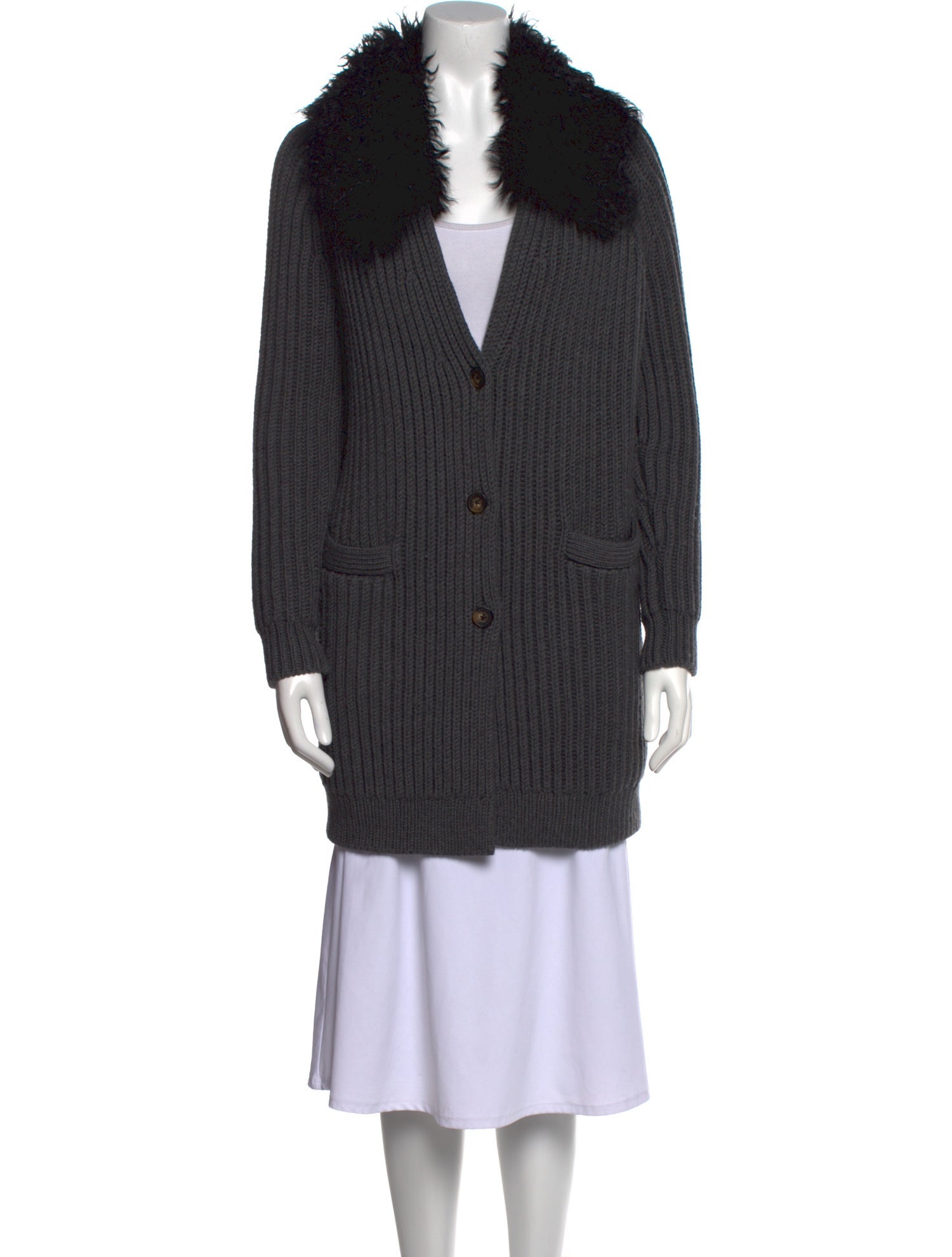 Tory Burch Wool Colorblock Pattern Sweater