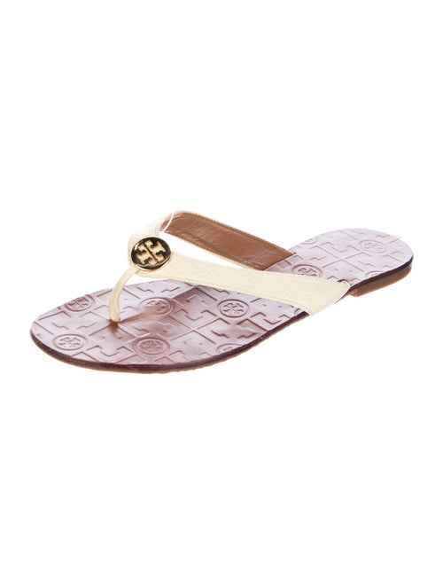 Tory Burch Thora Leather Flip Flops