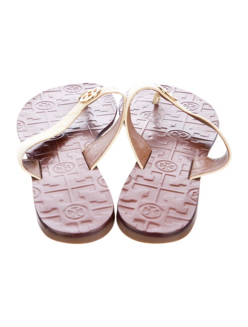 Tory Burch Thora Leather Flip Flops