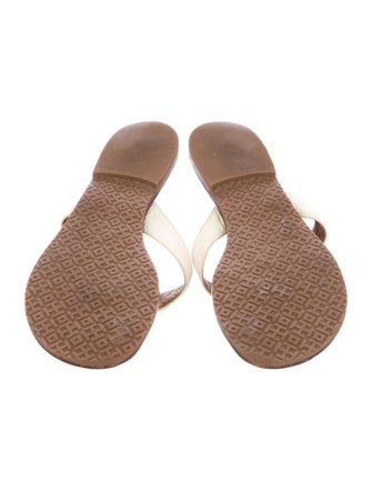 Tory Burch Thora Leather Flip Flops