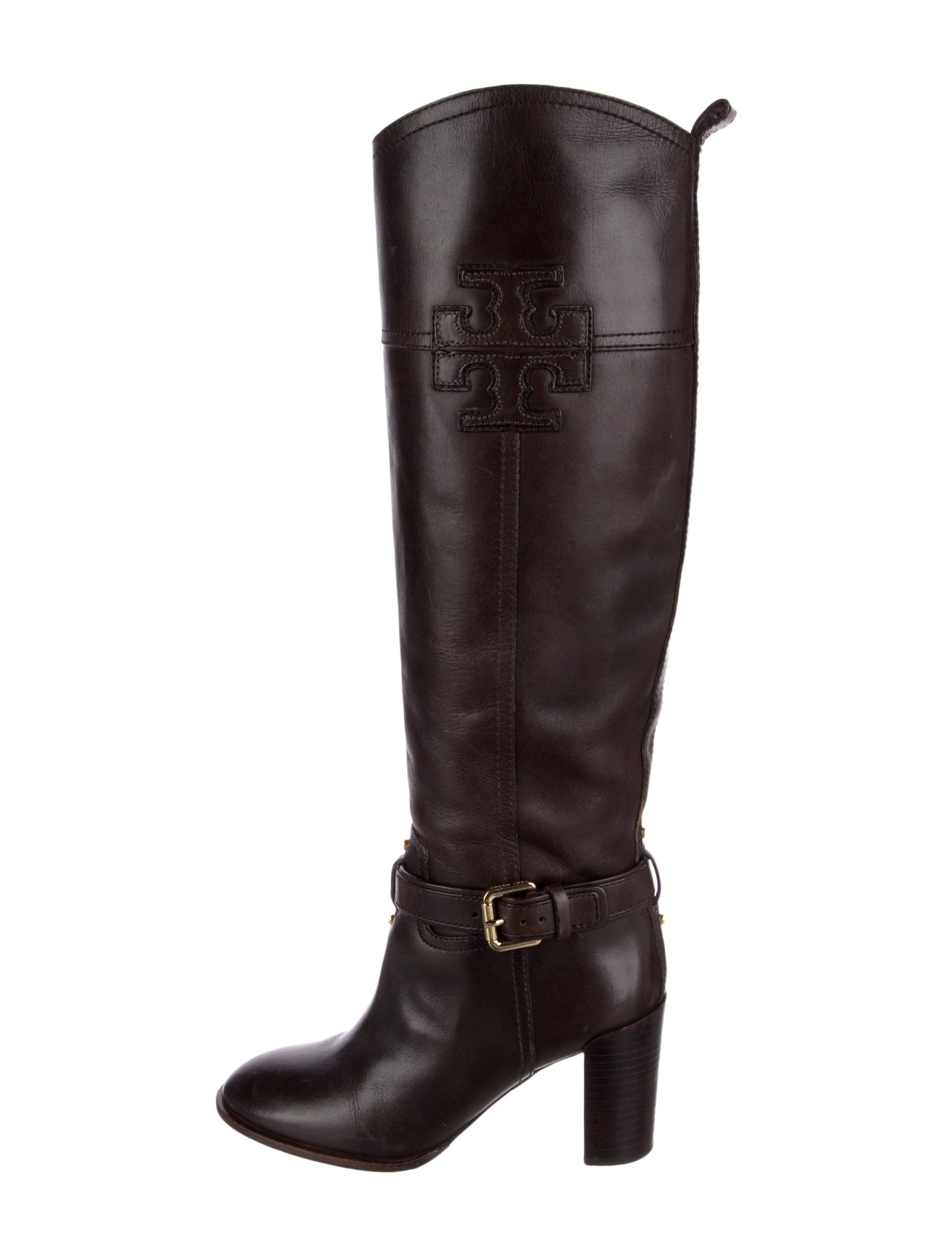Tory Burch Leather Riding Boots