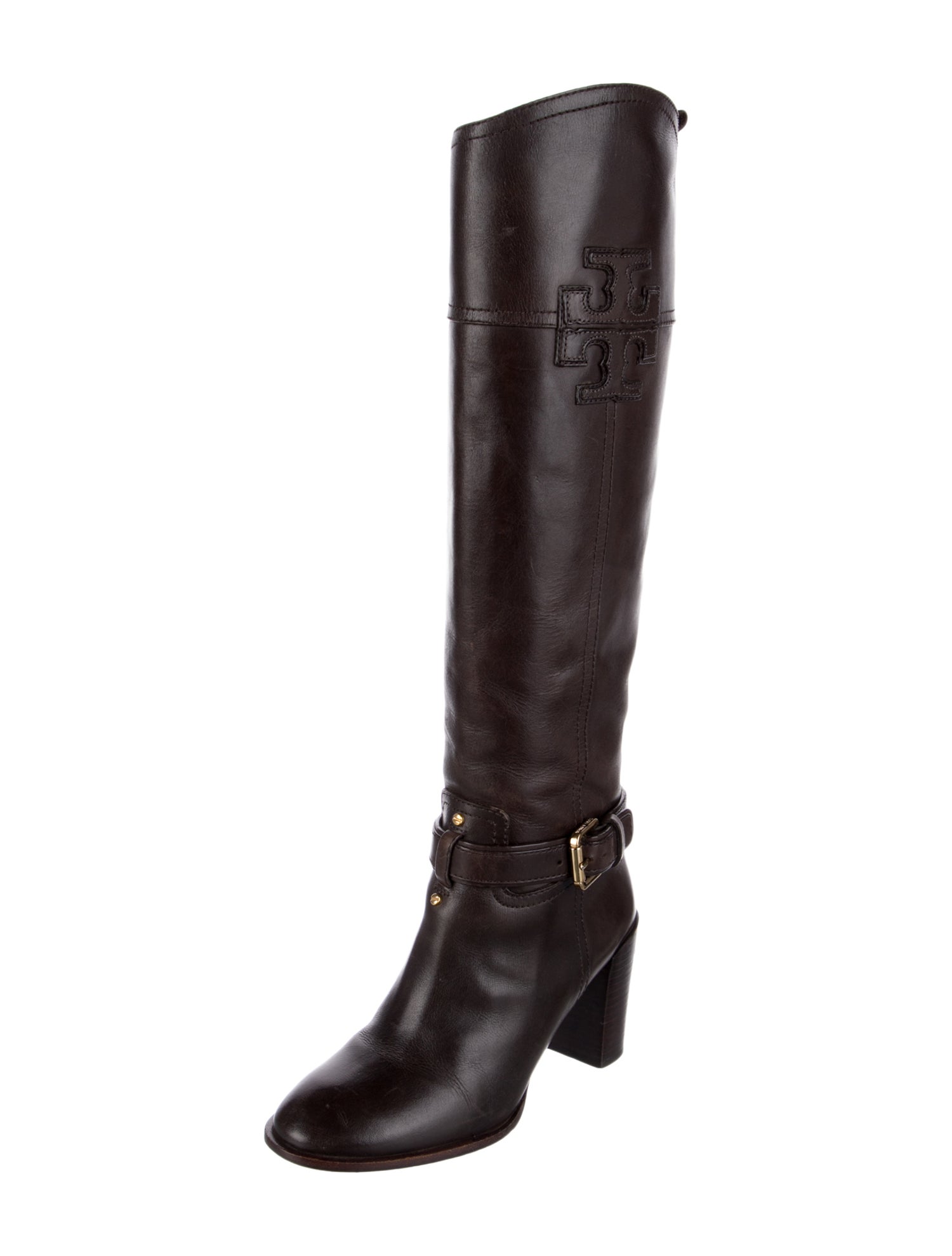 Tory Burch Leather Riding Boots