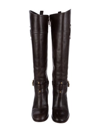Tory Burch Leather Riding Boots