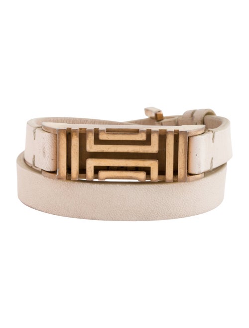 Tory Burch Leather Fitbit Double Wrap Bracelet