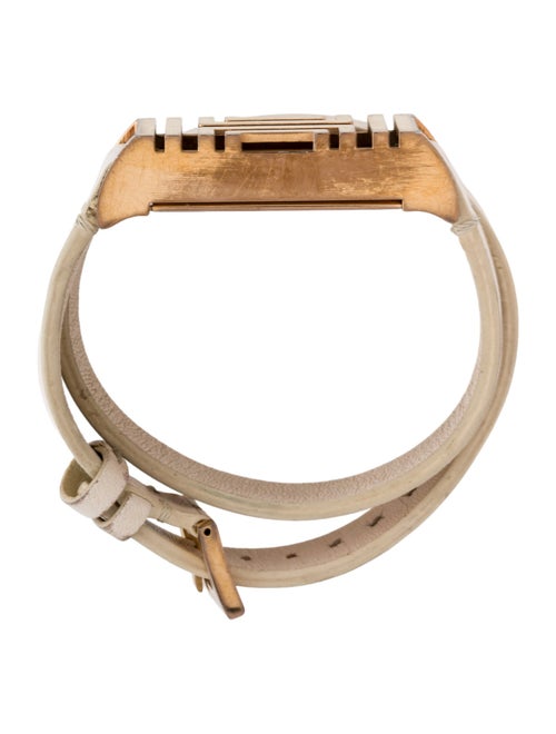 Tory Burch Leather Fitbit Double Wrap Bracelet