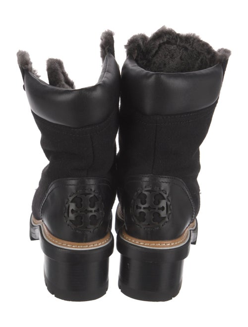 Tory Burch Suede Fur Trim Boots