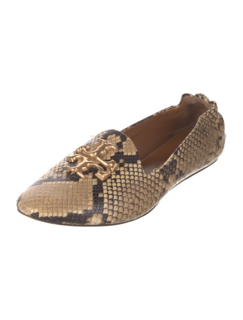 Tory Burch Leather Animal Print Loafers