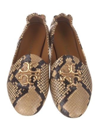 Tory Burch Leather Animal Print Loafers