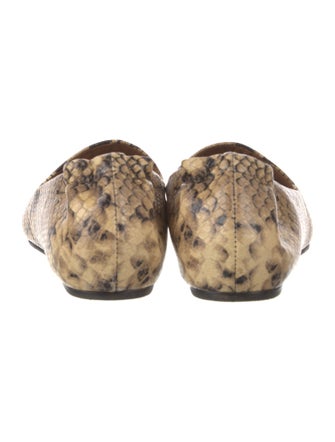 Tory Burch Leather Animal Print Loafers