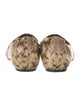 Tory Burch Leather Animal Print Loafers