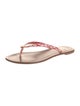 Tory Burch Leather Printed Flip Flops