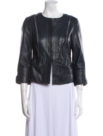 Tory Burch Leather Biker Jacket